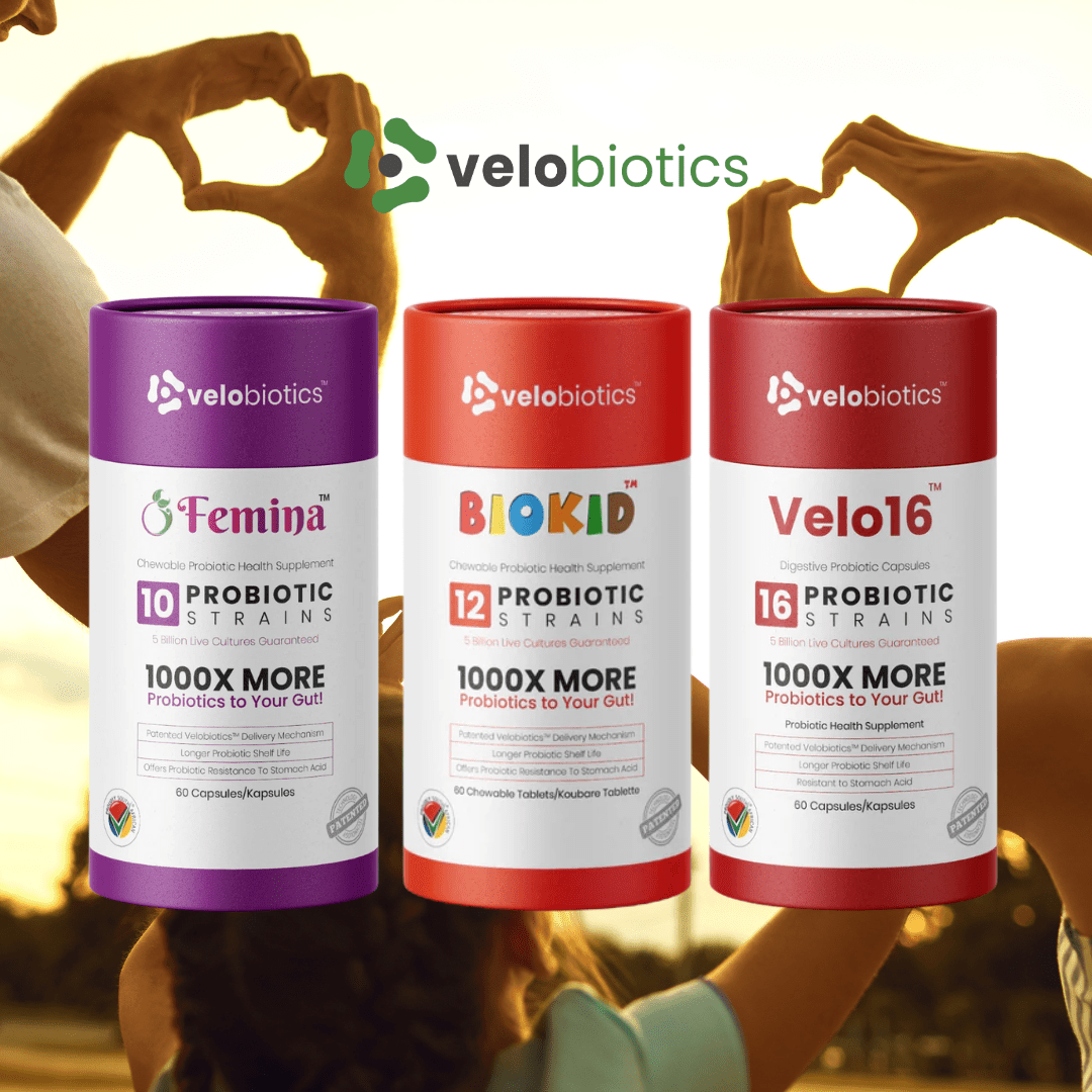 Family Gut Health Complete Bundle - Velo16, Femina and BioKid Chewable - Velobiotics