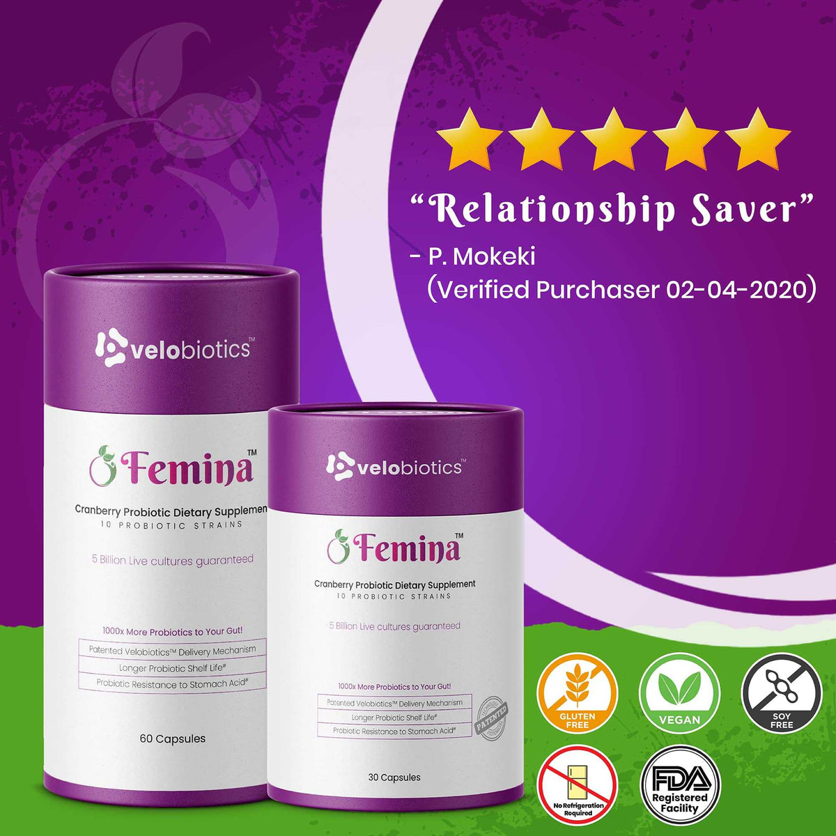 Femina™ Probiotiese Kapsules met Cranberry Uittreksel — image 3