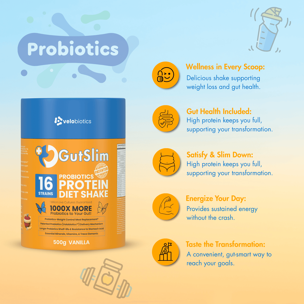 GutSlim Probiotika Dieet Shake — image 9