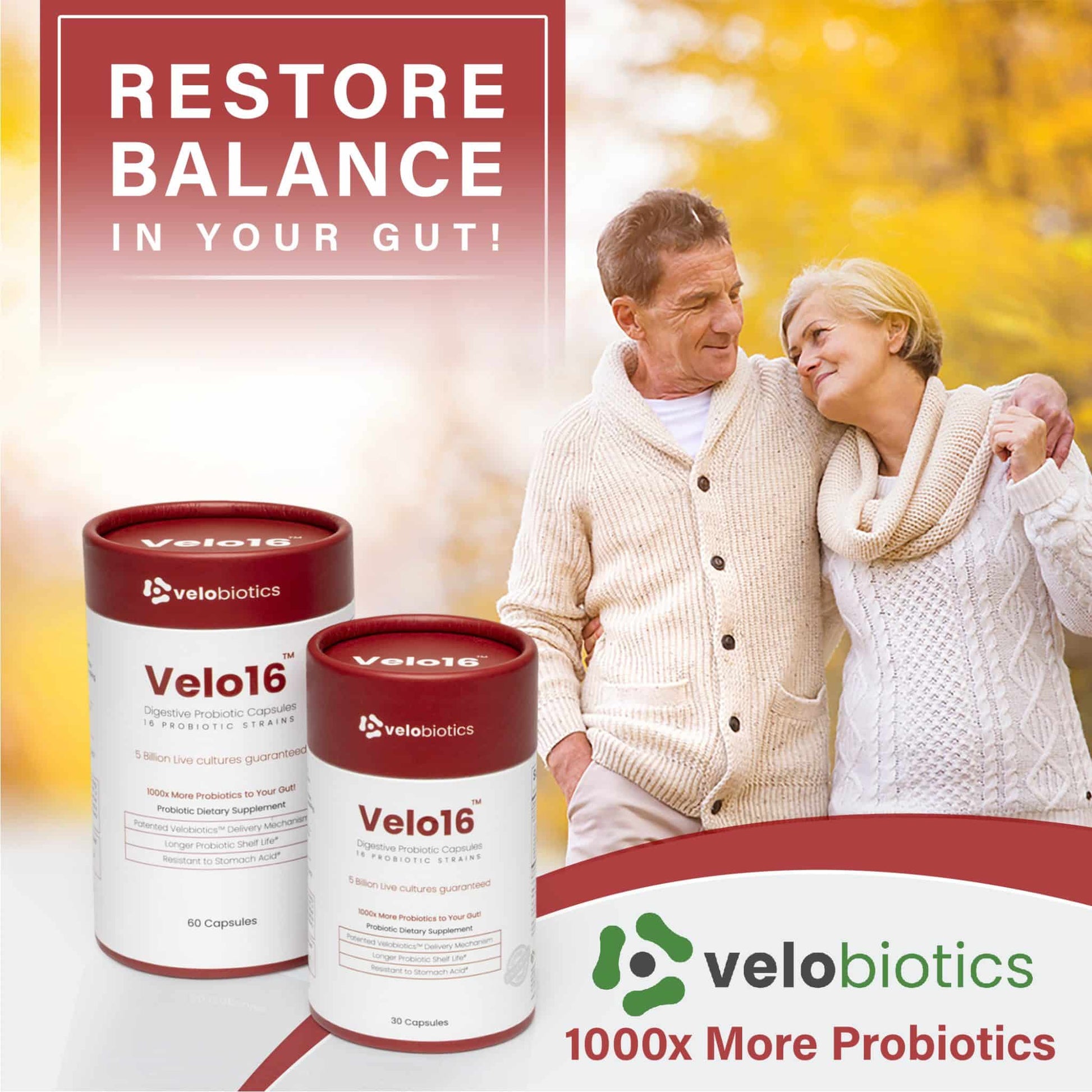 GutBundle Couple Pack - Him and Her Probiotic Value Pack - Velobiotics