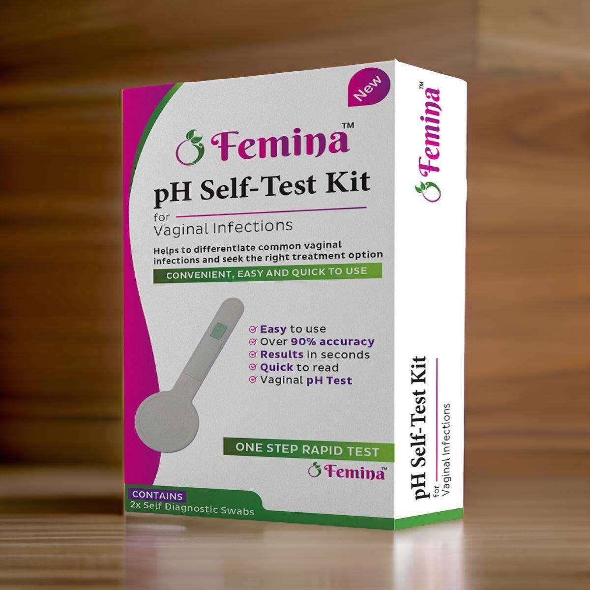 Femina Self - Test Vaginal pH Kit - Velobiotics